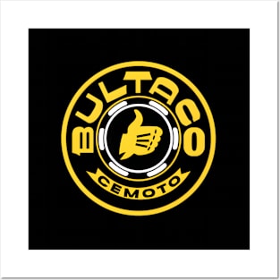 Bultaco Cemoto Yellow Posters and Art